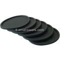 Custom round square nonslip silicone coffee mug coaster